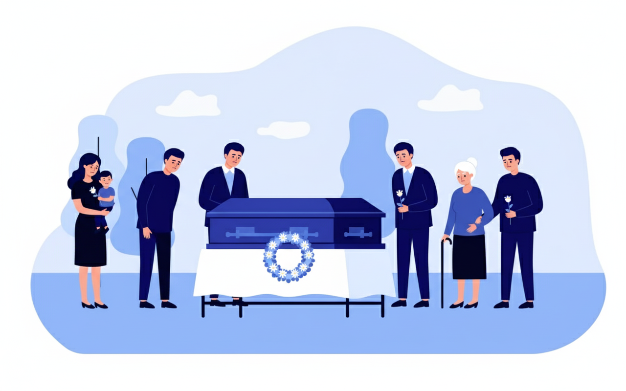 Κηδεία σε Illustration